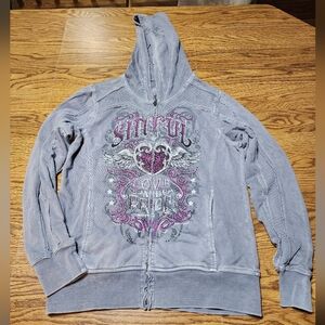 Sinful Love And Pride Zip Up Hoodie Size L